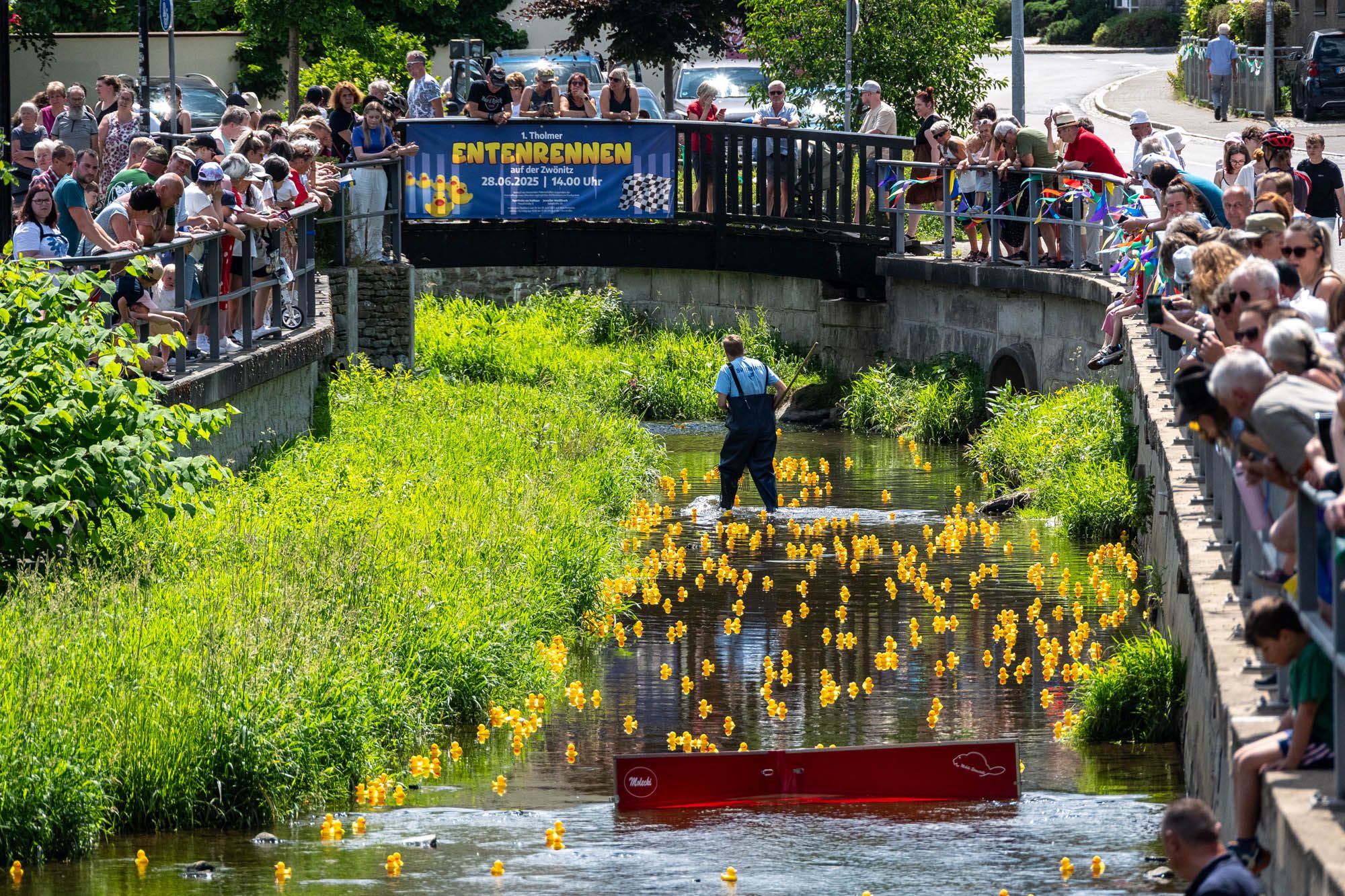 1. Tholmer Entenrennen | 28.06.2025 | Stadtfest »100 Jahre Stadtrecht« Thalheim/Erzgebirge